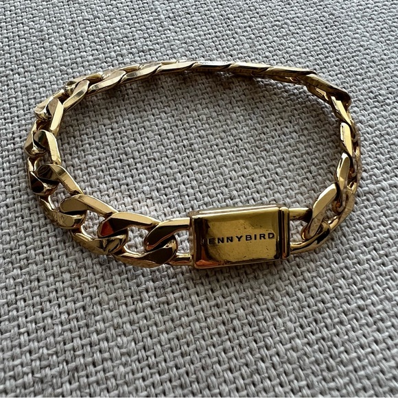 JENNY BIRD Gold Walter Curb Link Magnetic Bracelet - Picture 6 of 9
